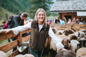 Rebecca Schett bei den Schafbauerntagen